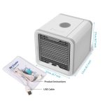 7 lumière USB Mini Portable climatiseur refroidisseur d'air ventilateur bureau espace refroidisseur espace personnel Air ventilateur de refroidissement pour la chambre à la maison