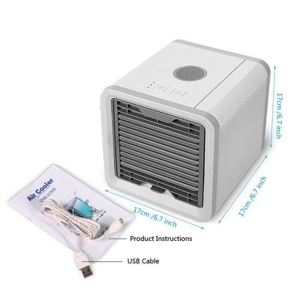 7 lumière USB Mini Portable climatiseur refroidisseur d'air ventilateur bureau espace refroidisseur espace personnel Air ventilateur de refroidissement pour la chambre à la maison