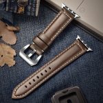 Carouse huile cire cuir fait à la main pour Apple bracelet de montre série 5/4/3/2 38mm 42mm pour Apple bracelet de montre iWatch 44mm 40mm bracelet de montre