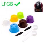 6 pièces adaptées pour Dolce Gusto café filtre tasse réutilisable café Capsule filtres pour Nespresso, avec cuillère brosse accessoires de cuisine