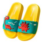 2020 nouveau mignon enfants pantoufles dinosaure enfants bébé maison pantoufles imperméable respirant antidérapant garçons filles maison chaussures