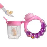 1 pièces couleur mamelon aliments frais lait grignoteuse mangeoire alimentation sûre bébé fournitures mamelon tétine sucette biberons bébé sucette