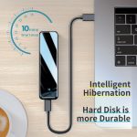 Baseus M2 boîtier SSD M.2 SATA vers USB NGFF boîtier de disque dur externe adaptateur Type C 3.1 B M + B clé SSD boîtier boîtier M.2