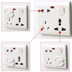 10 pièces Anti-choc électrique bouchons protecteur couverture ue prise de courant prise électrique bébé enfants sécurité garde Protection