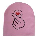 Nouveau printemps automne bébé chapeau mignon oreille coton filles casquette écharpe infantile chapeaux doigt amour enfants garçons bonnet tricoté hiver enfants chapeau