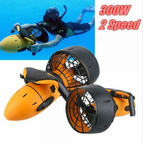 Waterproof 300W Electric Underwater Scooter Water Sea Dual Speed Propeller Diving Scuba Scooter Water Sports Equipment Outdoor
