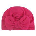 Bonnet Turban a solide pour filles | Chapeau pour bébé à la mode, chapeaux élastiques pour filles, style 8, chapeau de bébé, nœud papillon, accessoires pour bébés