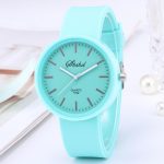 2020 nouvelle mode femmes montres Ins à la mode couleur bonbon montre-bracelet coréen Silicone bande Quartz montre Reloj Mujer Relogio Feminino