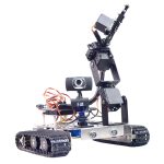 Robot Programmable bricolage Wifi + Bluetooth châssis inox réservoir de piste vapeur voiture éducative avec bras pour framboise Pi 4