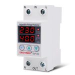 Protecteur de sous-tension 220V 63A | Réglage de la tension V 63A 40A dispositifs de Protection de surtension et de courant, Din Rail