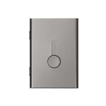 Ultra Mince En Acier Inoxydable Coulissante porte-carte d'identité Hommes Étuis pour Cartes de visite Femmes Élégantes En Métal de Main-poussée De La Carte Bancaire Boîte