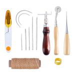 MIUSIE cuir artisanat poinçon outils Kit couture sculpture travail main couture selle Groover cuir artisanat outils ensemble Kit