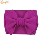 2020 nouveauté grand 7 "cheveux nœuds bandeau gaufre tissu élastique bandes de cheveux bricolage filles cheveux accessoires accessoires de mode