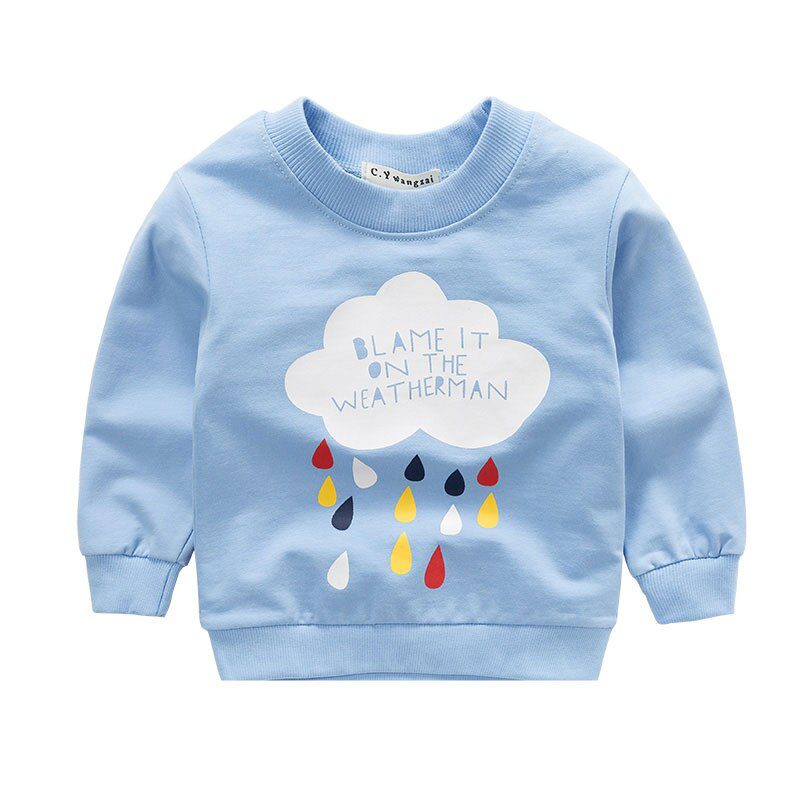 Sweat-shirt Décontracté à Manches Longues Bébé Garçon Fille Automne Hiver - Imprimé Mignon