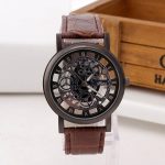 Montre hommes de luxe en acier inoxydable Quartz militaire Sport bracelet en cuir affaires Simple cadran montre-bracelet Reloj Hombre