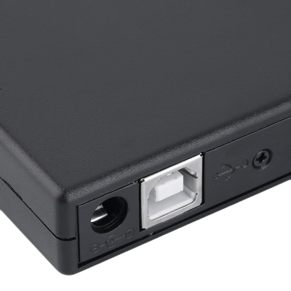 Nouvelle lumière 13.5*13.2*1.6 cm Ultra mince externe Slot-in USB 2.0 externe DVD Combo CD-RW lecteur de graveur cd± rw DVD ROM noir