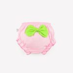 Shorts bouffants pour bébés filles | Culottes 100% coton pour enfants, sous-vêtements pour bébés garçons tout-petit, culottes à nœud papillon, couleur unie