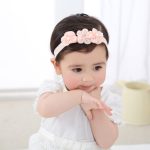 Bandeau style coréen pour nouveau-né | Accessoires de cheveux, bandeau avec fleurs, pour bébés filles, accessoires de cheveux, accessoire de photos photographiées et soi-même pour enfants