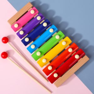 2020 nouveau jouet Xylophone enfants jouet éducatif en bois huit Notes cadre Style Xylophone enfants enfants bébé Musical drôle jouets