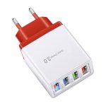 #45 Charge rapide 3.0 4.0 chargeur USB 3.1A chargeur de téléphone portable mural rapide pour iPhone 11 Samsung S9 S8 4 Ports adaptateur prise ue