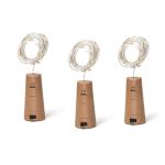 Lumière de bouteille de vin en liège alimenté par batterie 1m / 2m bricolage LED lumière de barre lumineuse fête d'anniversaire vin bouchon de bouteille bande lumineuse