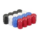 Bouchons de tige de Valve d'air | Pneu en aluminium, tige de jantes, argent couvercle de pneu, voiture camion vélo roue de voiture, pneus vannes universelles de 4 pièces