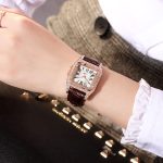 Femmes diamant montre étoilé luxe Bracelet ensemble montres dames décontracté Bracelet en cuir Quartz montre-Bracelet femme horloge zegarek damski