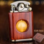 Briquet rétro en bois de rose, kérosène, briquet créatif en bois de rose, cuivre pur, haute qualité