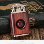 Briquet rétro en bois de rose, kérosène, briquet créatif en bois de rose, cuivre pur, haute qualité