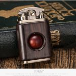 Briquet rétro en bois de rose, kérosène, briquet créatif en bois de rose, cuivre pur, haute qualité