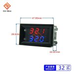 DC 4V-28V Mini Dual Display Digital Thermometer W/ Dual NTC Waterproof Metal Probe Temperature Sensor Tester for Car Room Indoor