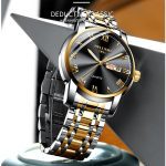 BELUSHI Top Brand Watch Men Stainless Steel Business Date Clock Waterproof Luminous Watches Mens Luxury Sport Quartz Wrist Watch