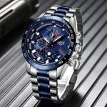 Relogio Masculino LIGE Hot Fashion Mens Watches Top Brand Luxury Wrist Watch Quartz Clock Blue Watch Men Waterproof Chronograph