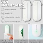 MITO – lot de 2 répulsif ultrasonique d'insectes, anti-moustiques électroniques, souris araignée cafard, Insecticide antiparasitaire