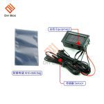 DC 4V-28V Mini Dual Display Digital Thermometer W/ Dual NTC Waterproof Metal Probe Temperature Sensor Tester for Car Room Indoor