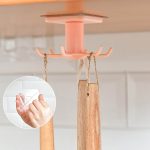 360 Degrees Rotated Kitchen Hooks Self Adhesive 6 Hooks Home Wall Door Hook Handbag Clothes Ties Bag Hanger Hanging Rack