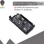 Carte de développement Mega2560 + WiFi R3 ATmega2560 + ESP8266 32 mo de mémoire CH340G Compatible pour Arduino Mega NodeMCU WeMos