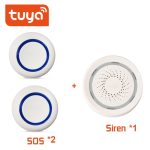 TUYA WiFi SOS Button Wireless SOS Emergency Button Alarm Home Burglar Alarm Sensor 2.4G SOS Senspr Panic Button Sos