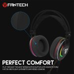 FANTECH – casque d'écoute HG23, casque d'écoute de jeu en alliage, à personnaliser avec Octane 7.1 rvb, USB, à câble simple, pour PC PS4