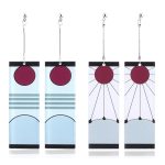 Boucles d'oreilles en acrylique Demon Slayer Kimetsu no Yaiba Blade of Ghost, pour femmes et hommes, accessoires de bijoux Cosplay, cadeau