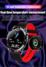 Montre connectée, moniteur d'activité physique, avec moniteur de fréquence cardiaque et d'oxygène dans le sang, oxymètre de pouls et de pression artérielle, mesure de la température