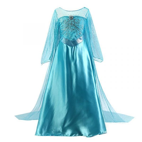 Robe de princesse des neiges pour les filles,vêtements de taille 4 à 10 ans, robes pour enfants, costume d'Halloween ou s'habiller pour le carnaval,