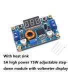 Buck – convertisseur 5A réglable, Module abaisseur LM2596 3A, sortie d'alimentation DC-DC V-30V, 1.25