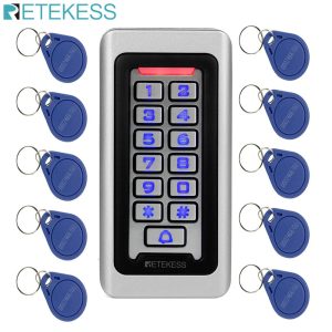 RETEKESS T-AC03 Rfid Door Access Control System IP68 Waterproof Metal Keypad Proximity Card Standalone With 2000 Users