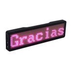 Bluetooth digital LED badge DIY programmable scrolling message mini LED display party event clear 11*55 pixels LED name sign
