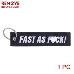 Motorcycle Car keychain Freedom key tag Embroidery yellow key chain key holder OEM key ring for Aviation Gifts Jewelry llavero