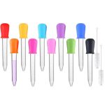 Pipette compte-gouttes pour enfants, en silicone 5 ml, en lot de 6/7/8/10 pièces, dispositif pour donner des médicaments liquide aux bébés, ustensiles médicaux