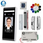 RFID Biometric WiFi Dynamic Facial Time Attendance Access Control System + DC12V NC/NO Door Lock + Infrared Switch with Software