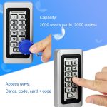 RETEKESS T-AC03 Rfid Door Access Control System IP68 Waterproof Metal Keypad Proximity Card Standalone With 2000 Users