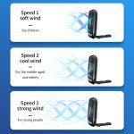 Baseus Car Back Seat Mini USB Foldable Silent Fan Cooler Portable Air Cooling Fan Use Desktop Office Fan Three Grade Wind Speed